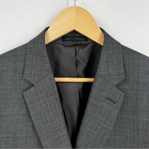 Lauren Ralph Lauren Mens Sportcoat Suit Jacket Blazer 2 button gray wool Stretch - Picture 8 of 15